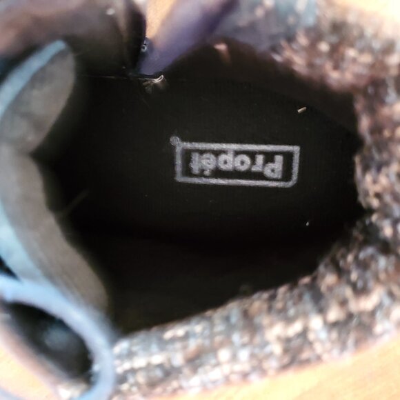 PROPET Delaney Side Zip Waterproof Blue Suede Ankle Boots - Picture 5 of 5